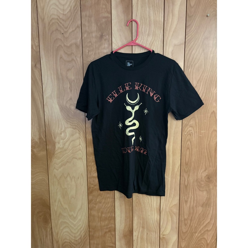 Elle King Tour 2022 Graphic T-Shirt Mens Medium Black Two Headed Snake Concert